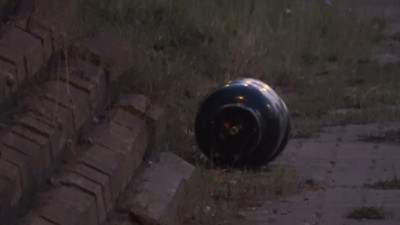 Fünyeyle patlatılan ve tüpe benzeyen cisimde kimyasal şüphesi