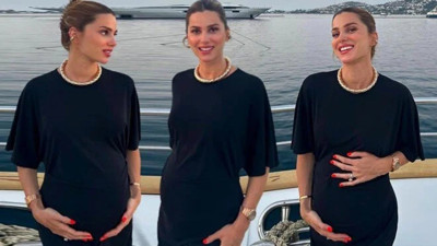 Nazlı Sabancı'dan karnı burnunda yeni pozlar