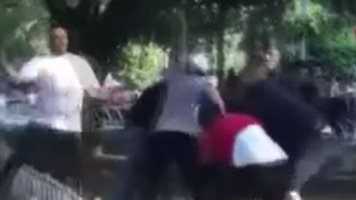 Yabancı uyruklular birbirine dövdü