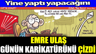 Emre Ulaş yine yaptı yapacağını günün karikatürünü çizdi