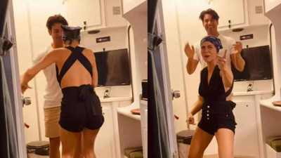 Demet Özdemir ile Şükrü Özyıldız karavanda dans etti. Sosyal medya yıkıldı