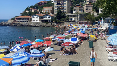 Zonguldak’ta Ege sahillerini aratmayacak görüntüler