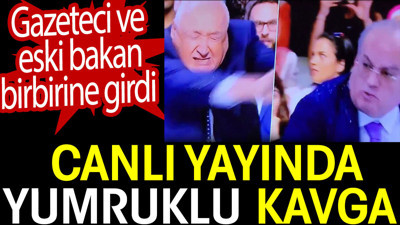 Gazeteci ve eski bakan canlı yayında birbirine girdi