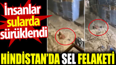 Hindistan'da sel felaketi. İnsanlar sularda sürüklendi