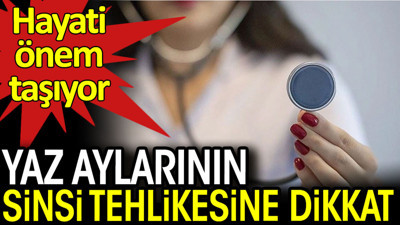 Yaz aylarının sinsi tehlikesine dikkat. Hayati önem taşıyor