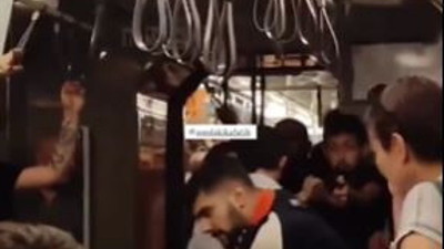 Metro'da çıkan tartışmada silah çekildi