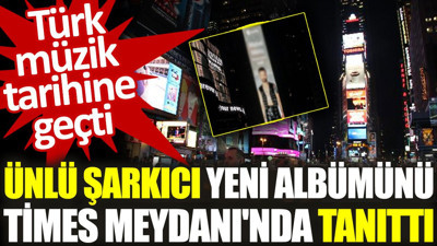 Türk müzik tarihine geçti. Mabel Matiz yeni albümünü Times Meydanı'nda tanıttı