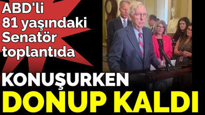 ABD'li 81 yaşındaki Senatör, toplantıda konuşurken donup kaldı