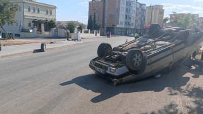 Takla atan otomobilde 1 kişi yaralandı
