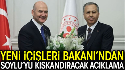 Yeni İçişleri Bakanı’ndan Soylu’yu kıskandıracak açıklama