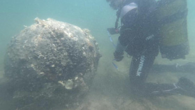 Bozcaada’da 2. Dünya Savaşı’ndan kalma mayın imha edildi