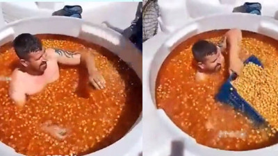 Zeytin tankına çıplak giren işçi tutuklandı