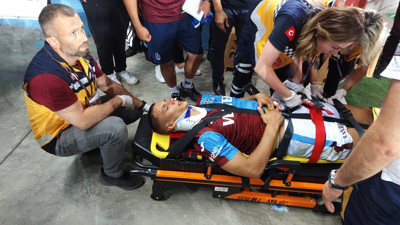 Trabzonsporlu Benkovic hastaneye kaldırıldı