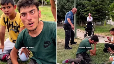 Kahraman Türk Polisi akülü araba almak için su satan Ümit'in hayalini gerçekleştirdi