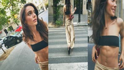 Hafsanur Sancaktutan'ın Paris tarzı olay oldu. Gözündeki morluk dikkat çekti