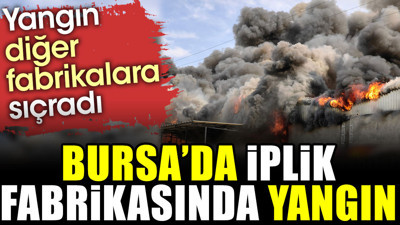 Bursa'da fabrika yangını (01 Ağustos 2023)