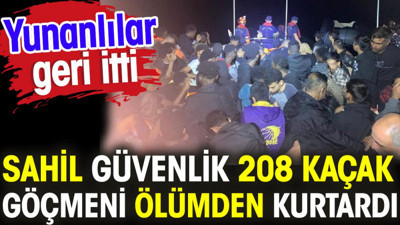 Sahil Güvenlik 208 kaçak göçmeni ölümden kurtardı
