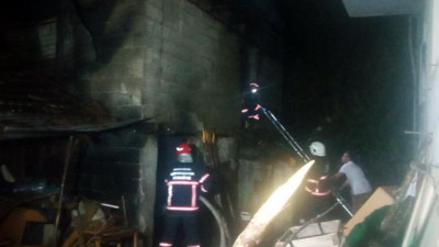 Samanlık alev alev yandı