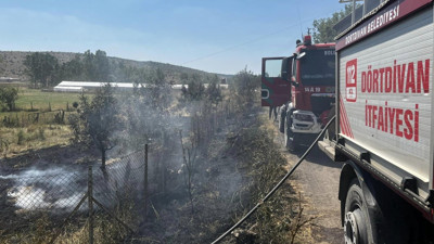 Bolu'da otluk alanda yangın