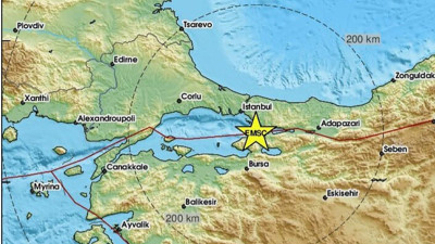 Şener Üşümezsoy İstanbul depremi için son açıklamayı yaptı. İşte EMSC'nin son haritası
