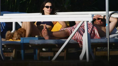 Serkan Keskin ve Meriç Aral ön balayında