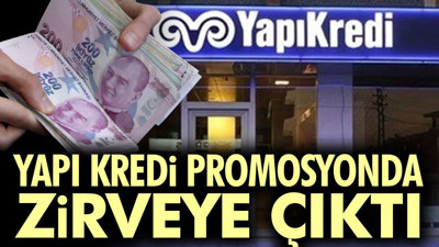 Yapı Kredi promosyonda coştu