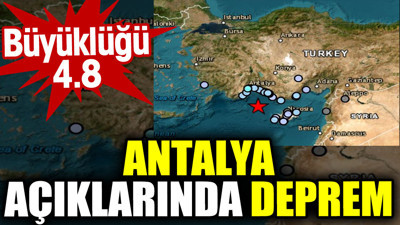 Antalya açıklarında deprem (10 Ağustos 2023)
