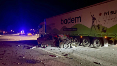 Lastik değişimi sırasında zincirleme kaza