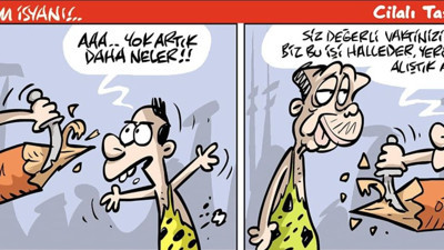 Mizahın ve gülmecenin ustası Emre Ulaş'tan yağlı kazık karikatürü
