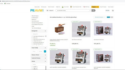 PTT AVM’den büyük skandal. Çocuklara kumar makinası şeklinde kumbara satıyorlar