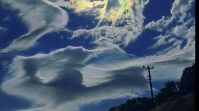 Ateş gökkuşağı Türkiye'de görüldü