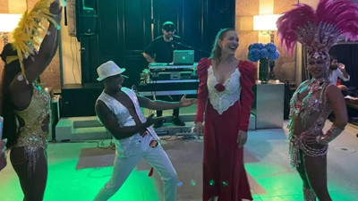 Meryem Uzerli'den 40’ıncı yaşa sambalı kutlama