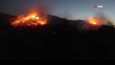 Ormanlık alanda çıkan yangın saatler sonra kontrol altına alındı