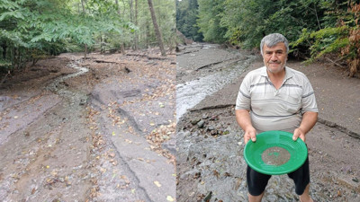 Haftada en az 10 gram altın buluyor. Alaskalılar gibi altın çıkartıyor