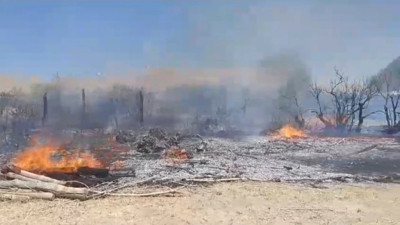 Van'da korkutan yangın (16 Ağustos 2023)