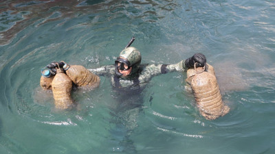 Bodrum'da deniz dibi temizliği yapıldı 1417 kilogram atık çıkarıldı