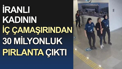 İranlı kadının iç çamaşırından servet çıktı