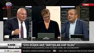 CHP’li ve Demokrat Partili vekiller birbirine girdi. Canlı yayında ‘taban’ gerginliği