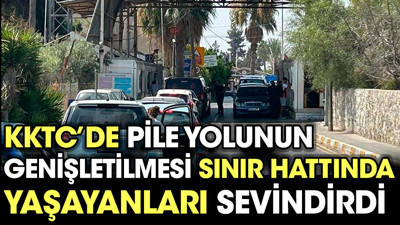 KKTC'nin Pile yolunu genişletme projesi sınır hattında yaşayanları sevindirdi