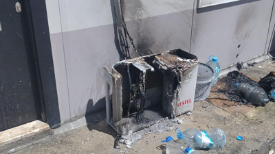 Klima aşırı sıcağa dayanamadı: Alev alev yandı