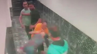 Komşusunu saçından tutup yerde sürükledi