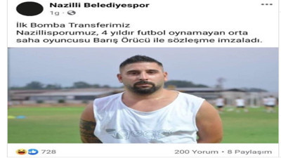 Nazillispor 4 yıldır oynamayan futbolcuyu transfer etti