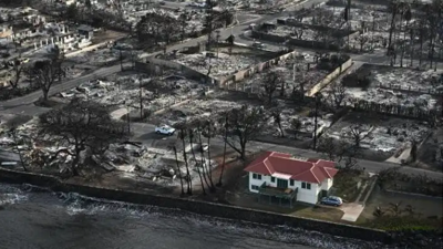 Yanmayan evin sırrını ev sahibi açıkladı. Her yer yandı bir tek bu ev yanmadı