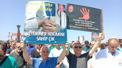Veterinerler şiddete karşı iş bıraktı