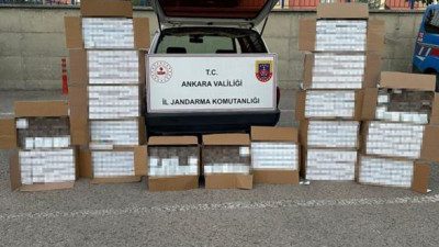 Ankara’da 2 bin 450 adet makaron ele geçirildi