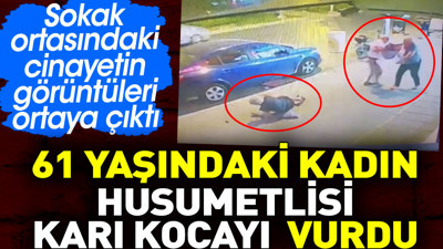 61 yaşındaki kadın husumetlisi karı kocayı vurdu. Sokak ortasındaki cinayetin görüntüleri ortaya çıktı
