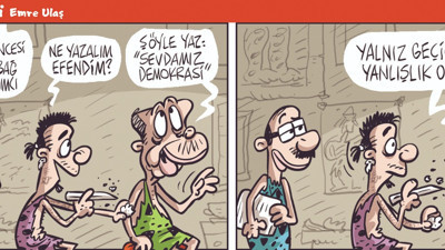 Sabaha kadar güldürecek Erdoğan karikatürü. Emre Ulaş çizdi
