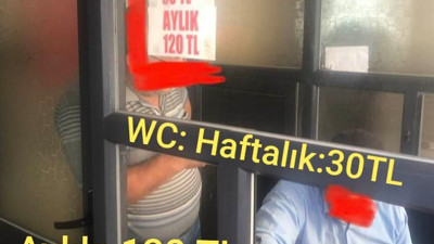 AKP'nin kalesinde umumi tuvalette abonelik sistemi başladı