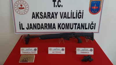 Aksaray'da kaçak silah operasyonu