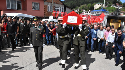 Şehit uzman çavuş Ordu'da son yolculuğuna uğurlandı